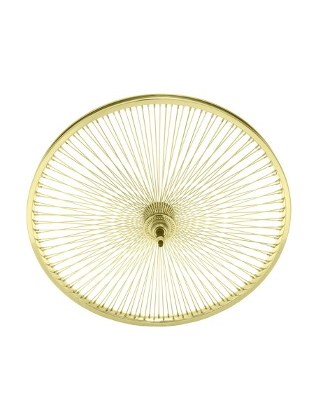 26 Steel Free Wheel 144 Spoke 14g UCP 3/8 Axle Single Wall Gold.